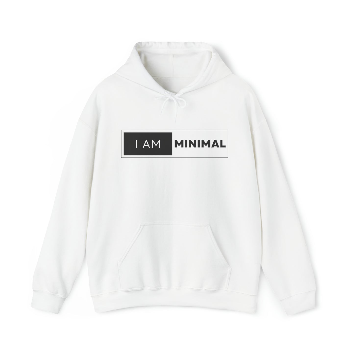 I am Minimal - Heavy Hooded Sweatshirt