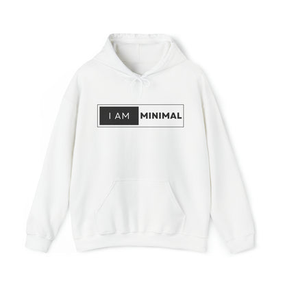 I am Minimal - Heavy Hooded Sweatshirt