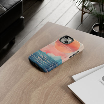 Abstract Sunset & Ocean Phone Cases