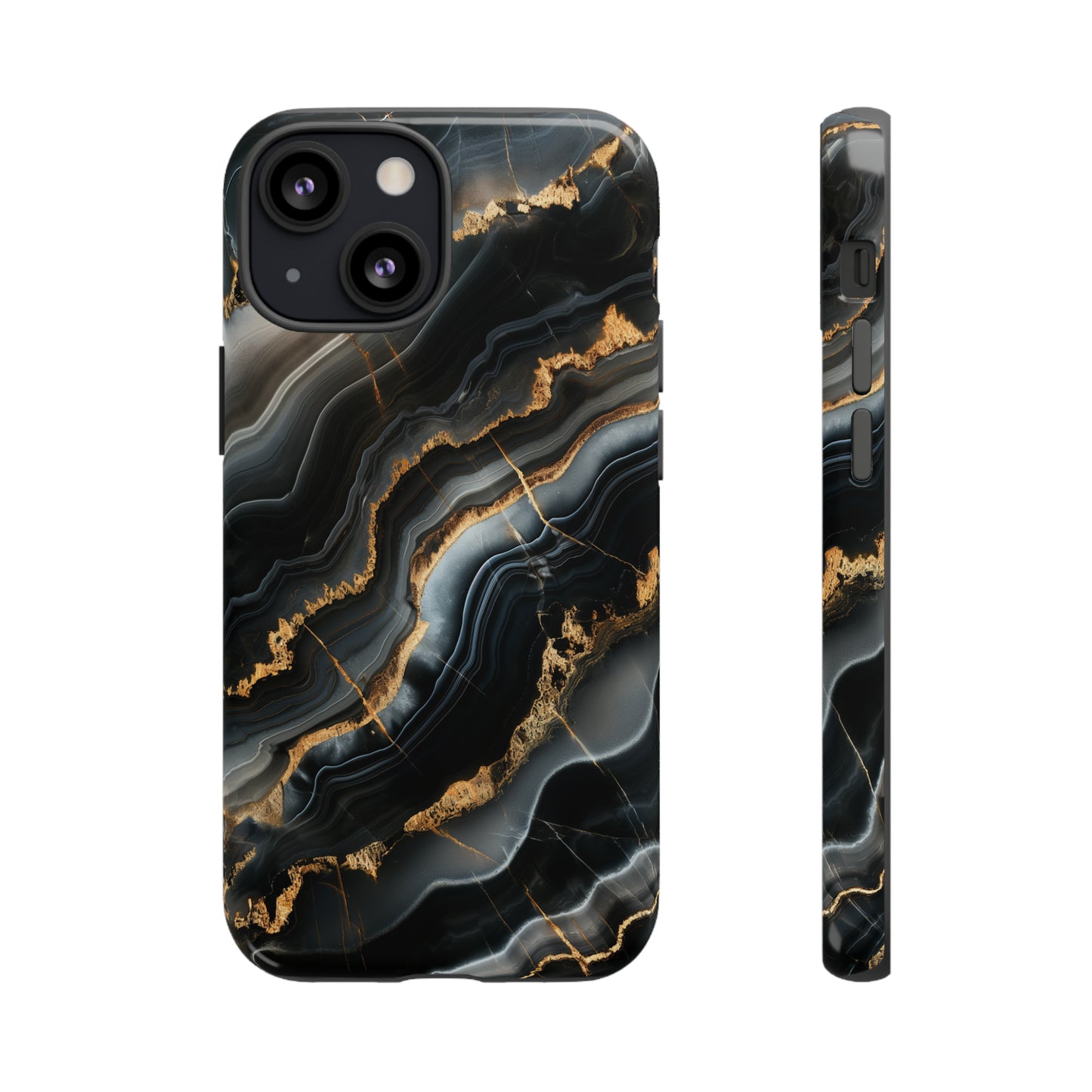 Black Marble Phone Cases