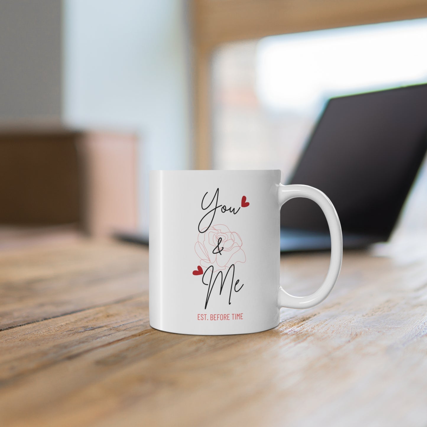"You & Me" Ceramic Coffee Cups, 11oz.