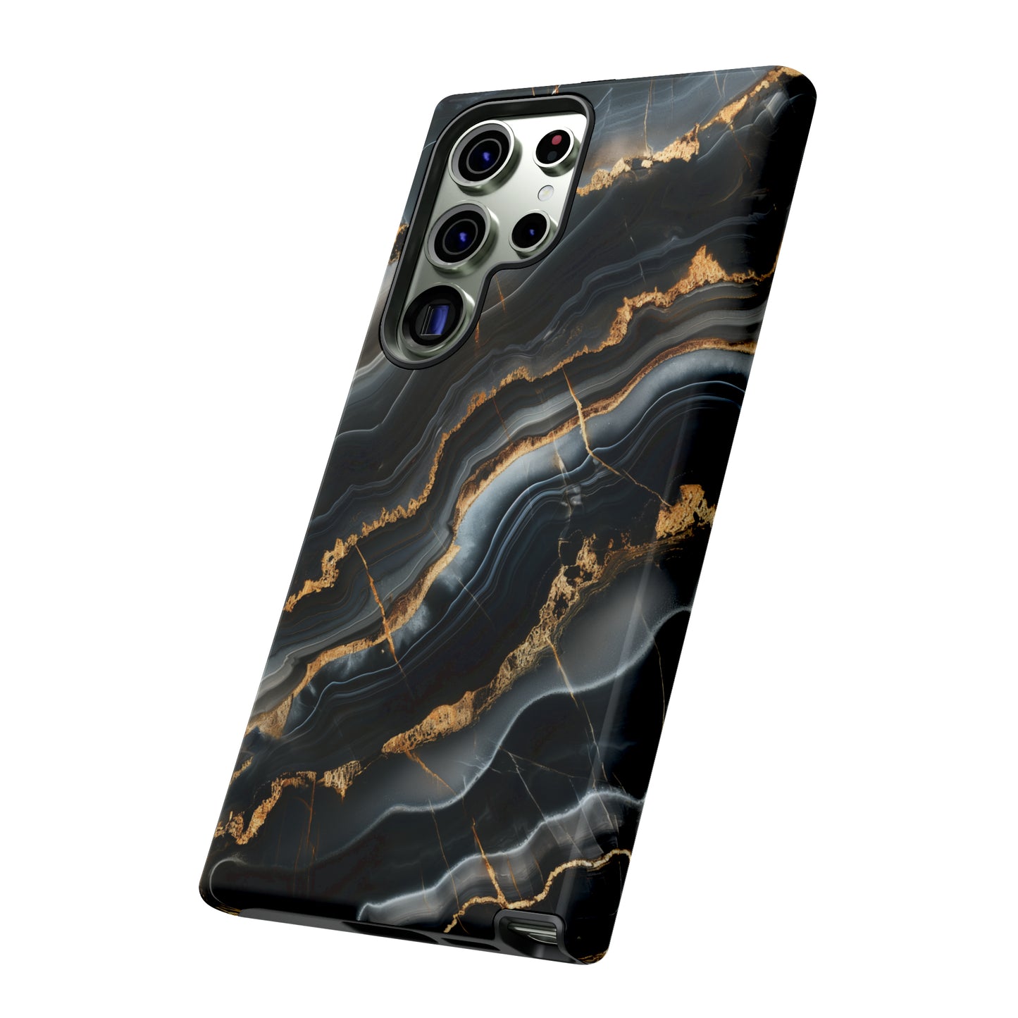 Black Marble Phone Cases