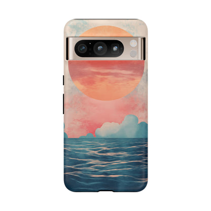Abstract Sunset & Ocean Phone Cases