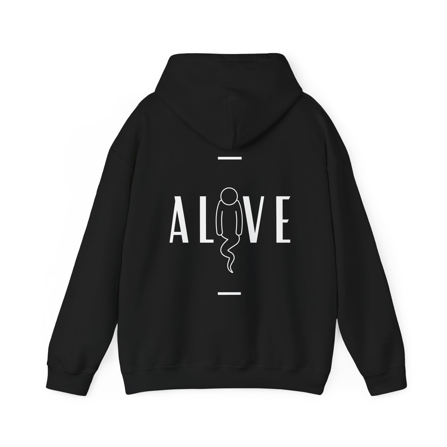 Alive graphic - Heavy Hooded Sweatshirt