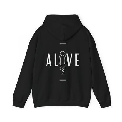 Alive graphic - Heavy Hooded Sweatshirt