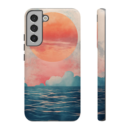 Abstract Sunset & Ocean Phone Cases