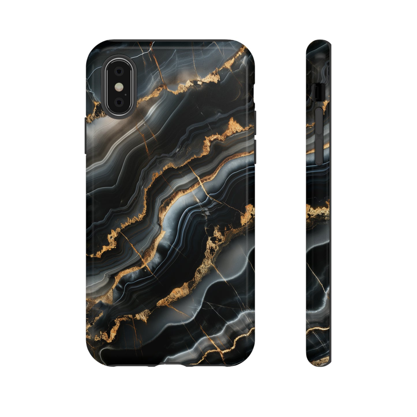 Black Marble Phone Cases