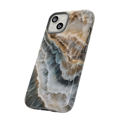 White Onyx Marble Printed Phone Cases