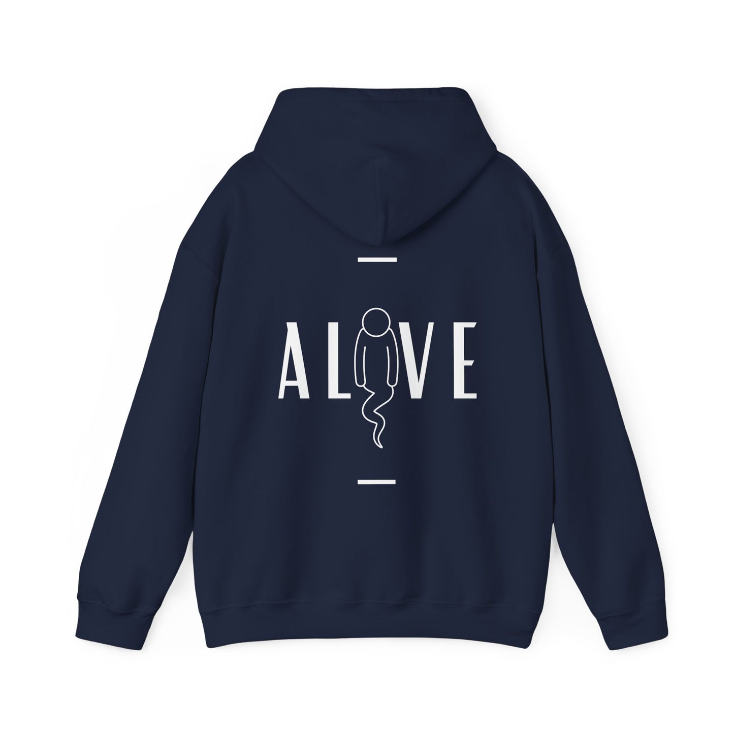Alive graphic - Heavy Hooded Sweatshirt