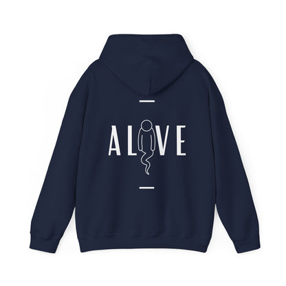 Alive graphic - Heavy Hooded Sweatshirt