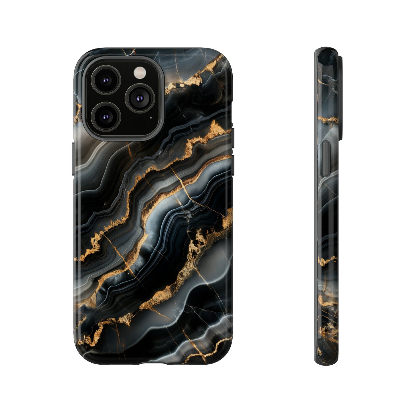 Black Marble Phone Cases