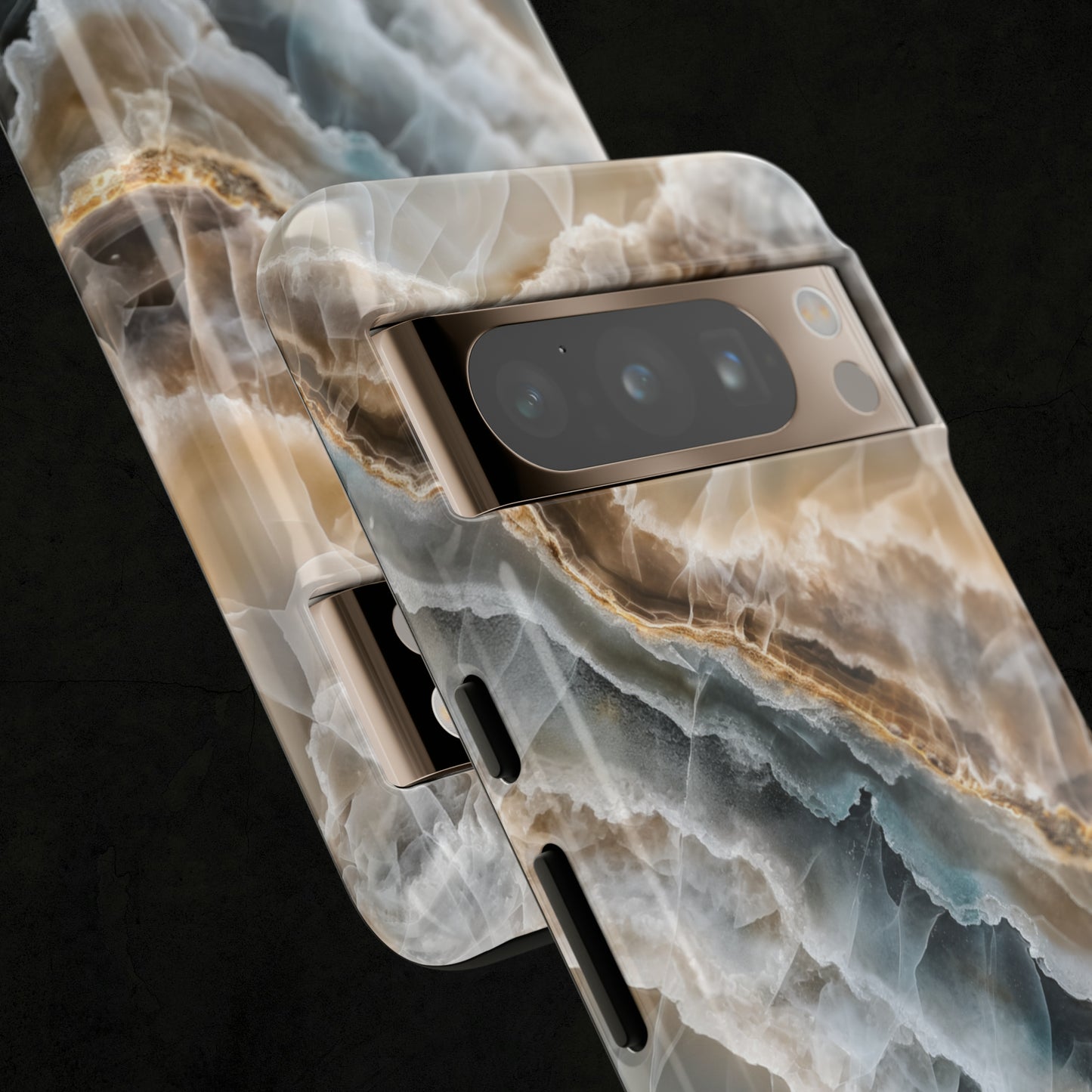 White Onyx Marble Printed Phone Cases