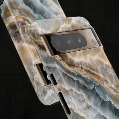 White Onyx Marble Printed Phone Cases