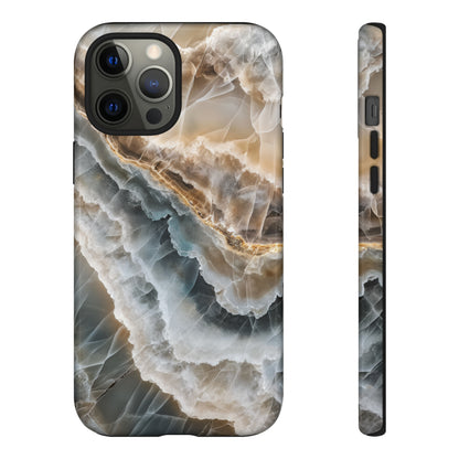 White Onyx Marble Printed Phone Cases