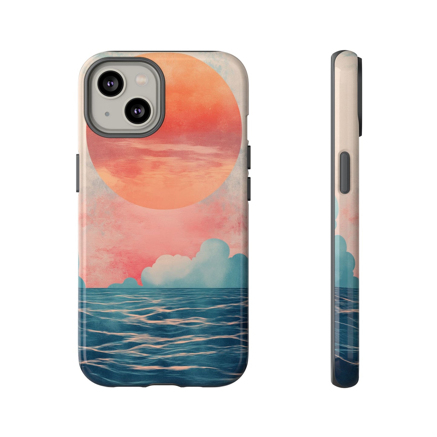 Abstract Sunset & Ocean Phone Cases