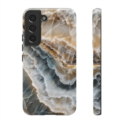 White Onyx Marble Printed Phone Cases