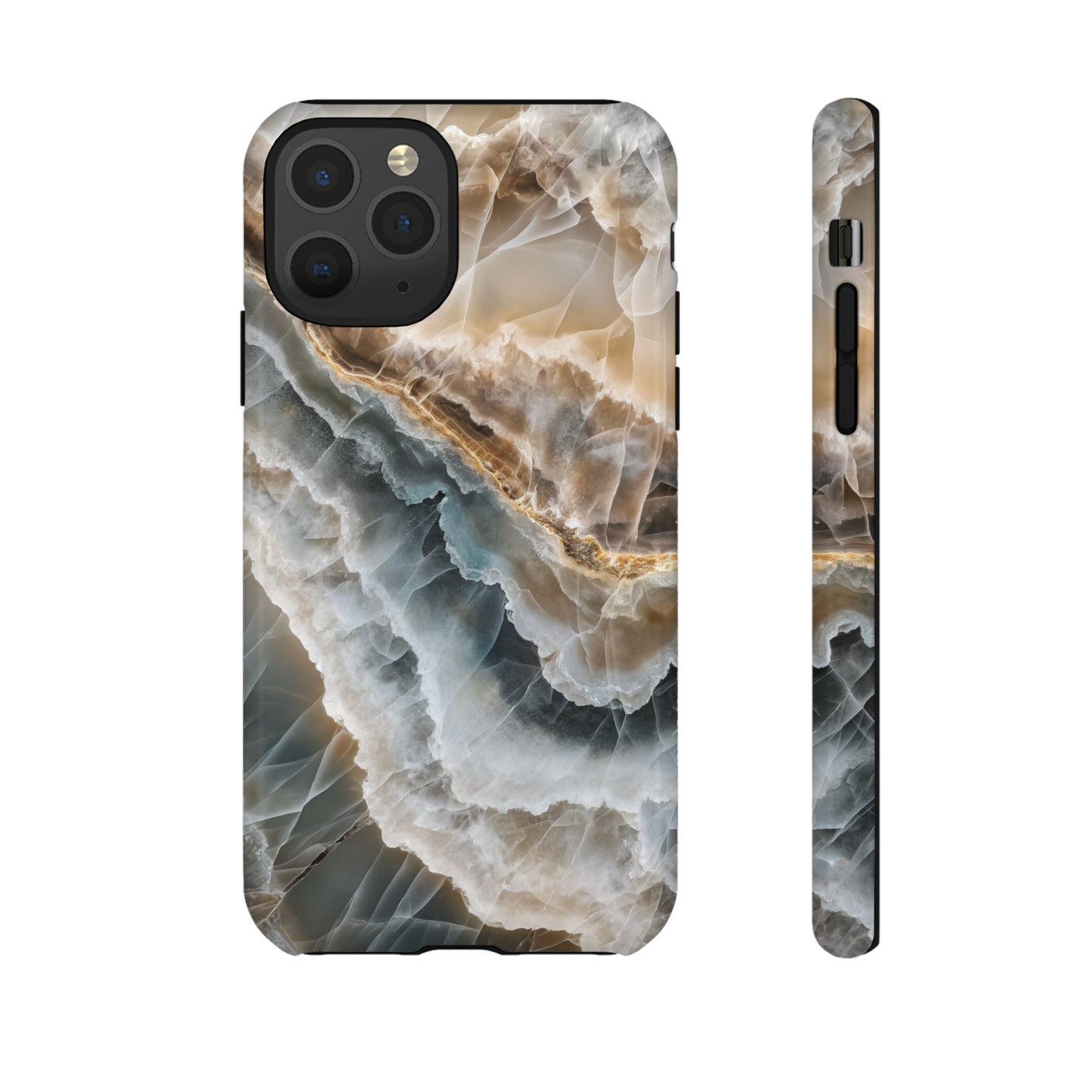 White Onyx Marble Printed Phone Cases