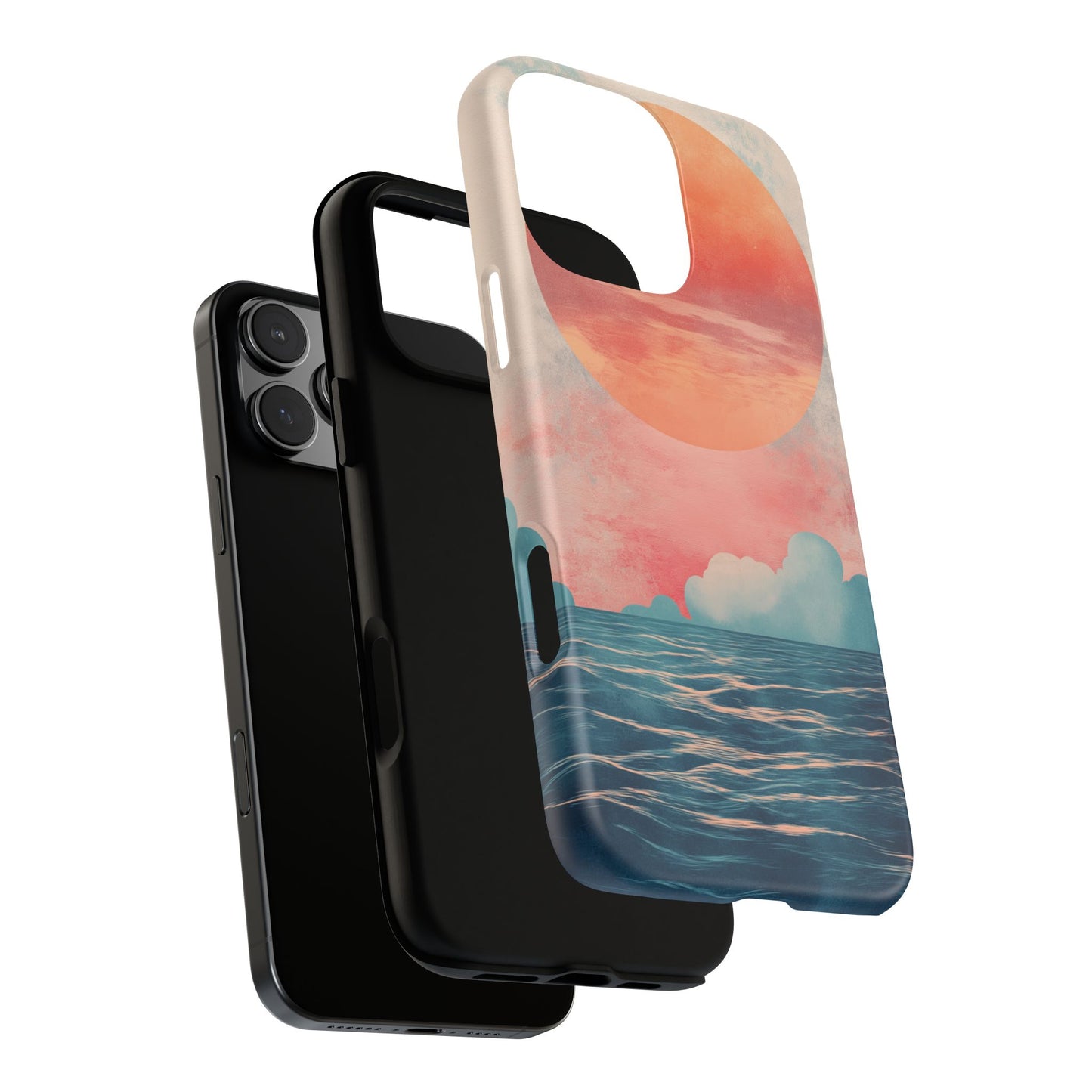 Abstract Sunset & Ocean Phone Cases