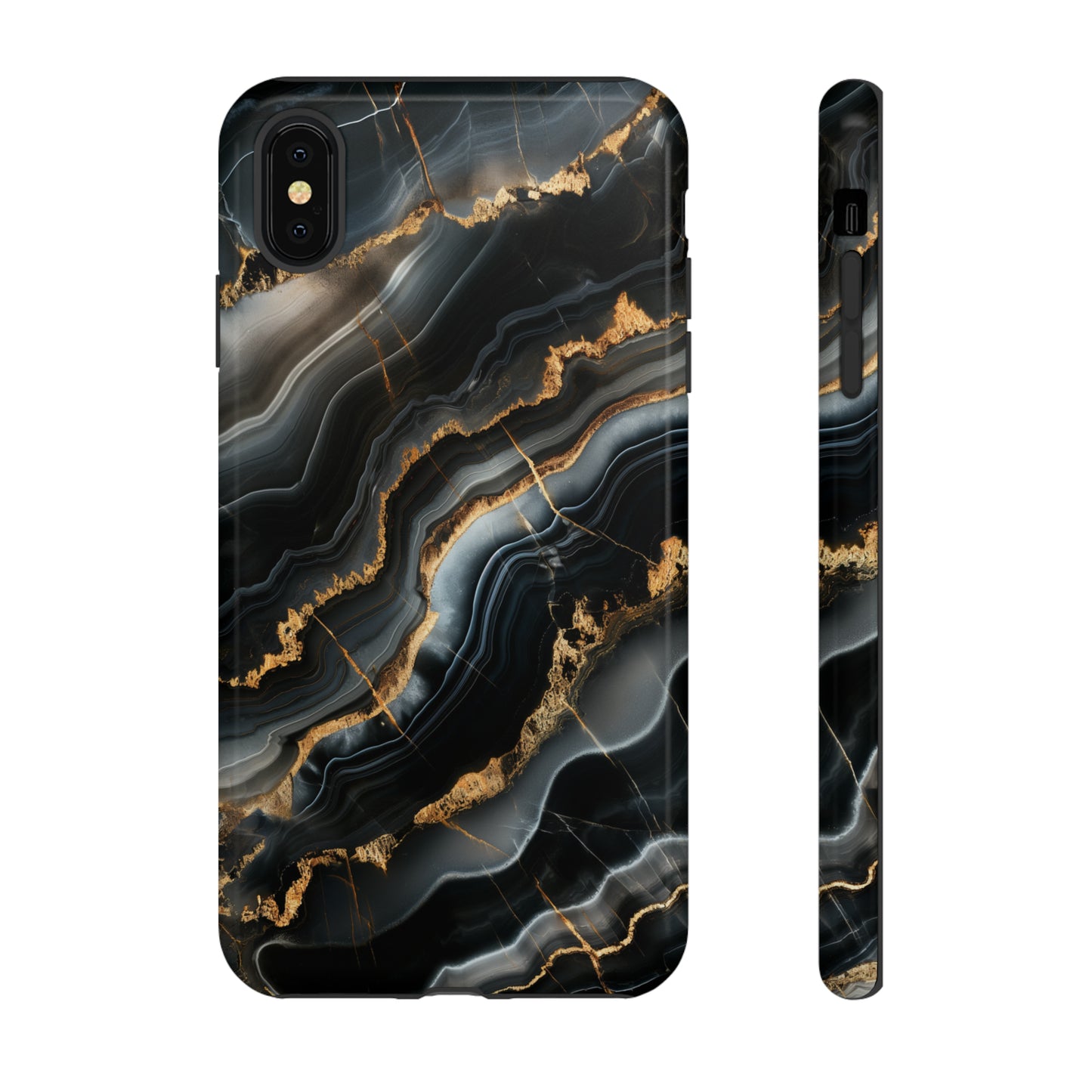 Black Marble Phone Cases