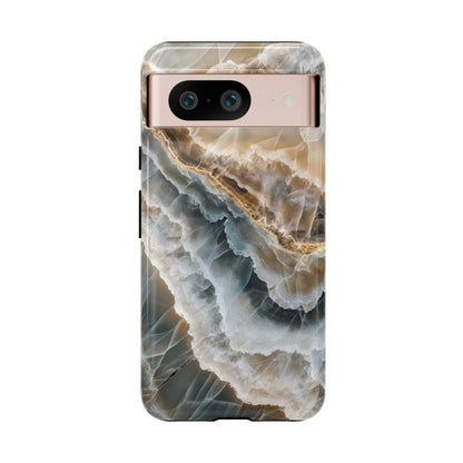 White Onyx Marble Printed Phone Cases