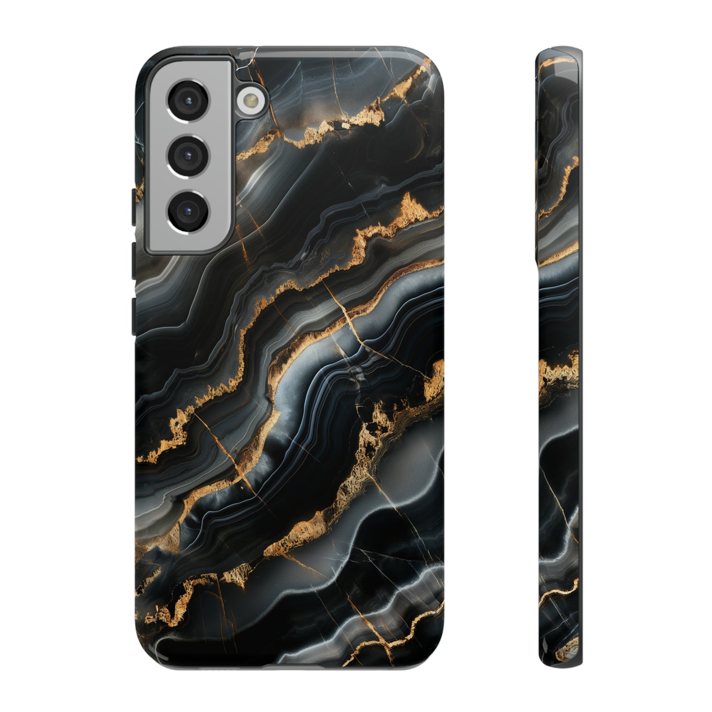 Black Marble Phone Cases