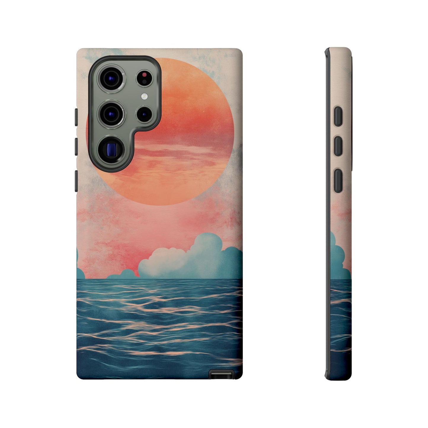 Abstract Sunset & Ocean Phone Cases
