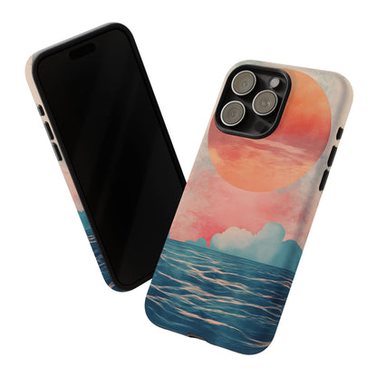 Abstract Sunset & Ocean Phone Cases