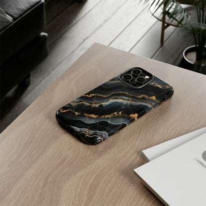 Black Marble Phone Cases
