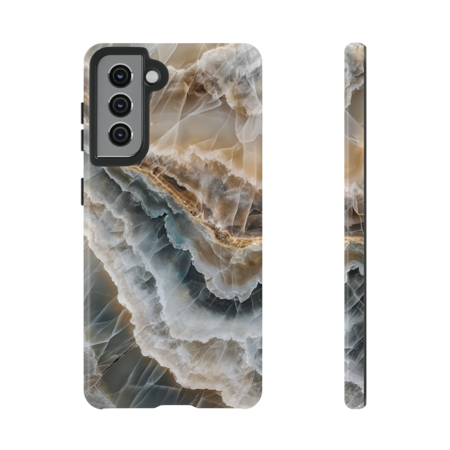 White Onyx Marble Printed Phone Cases