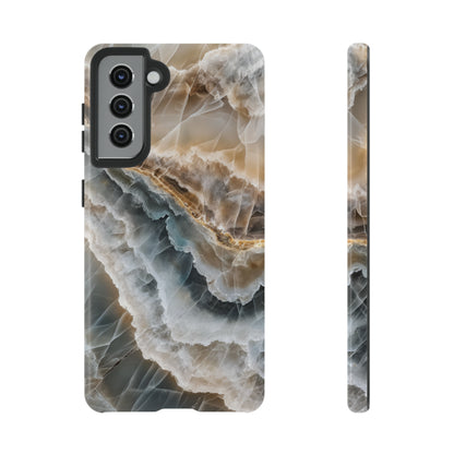 White Onyx Marble Printed Phone Cases