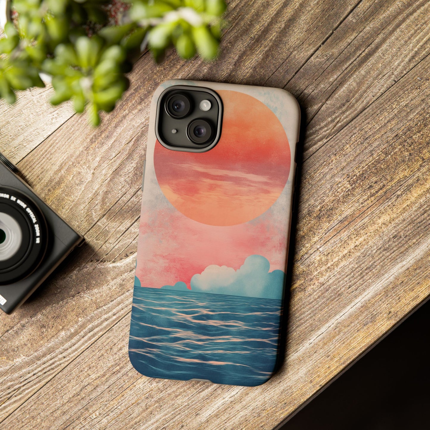 Abstract Sunset & Ocean Phone Cases