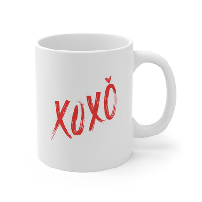 "XOXO" Ceramic Coffee Cups, 11oz.
