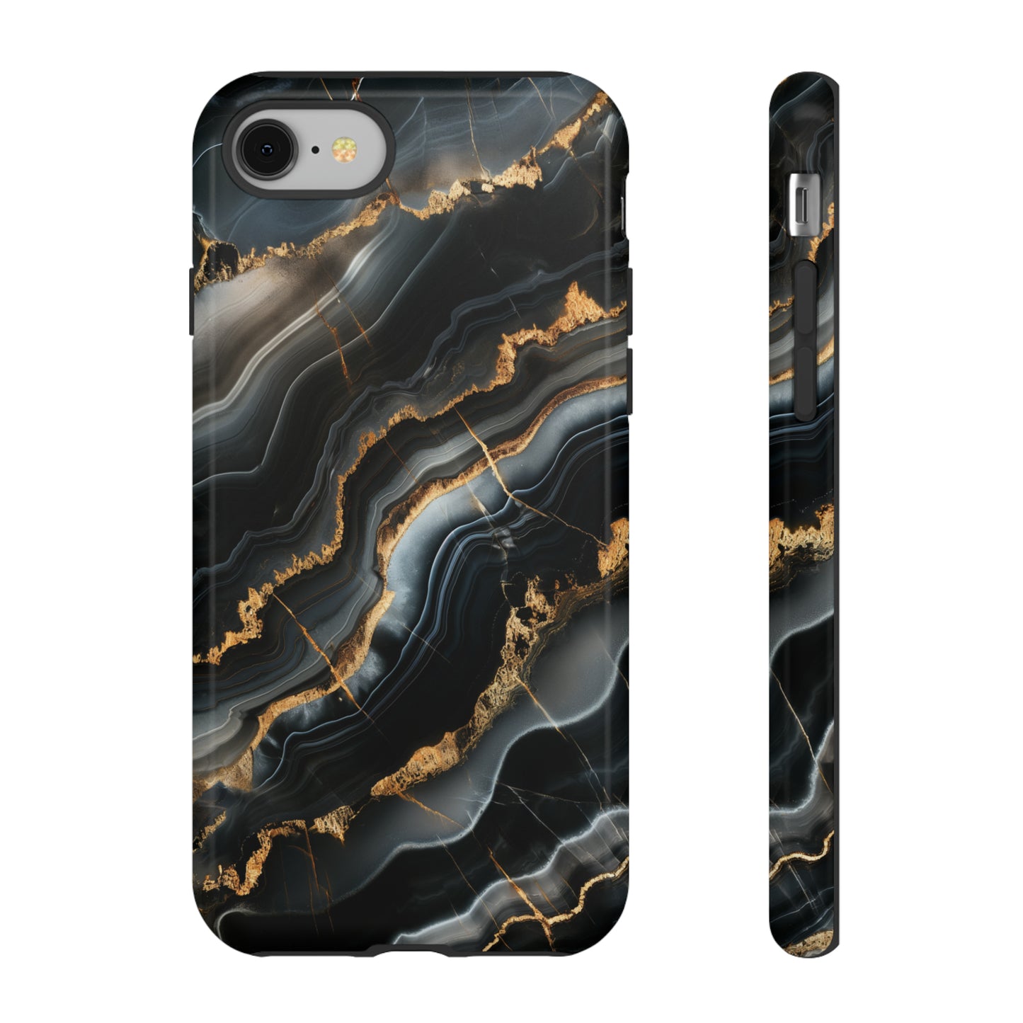 Black Marble Phone Cases