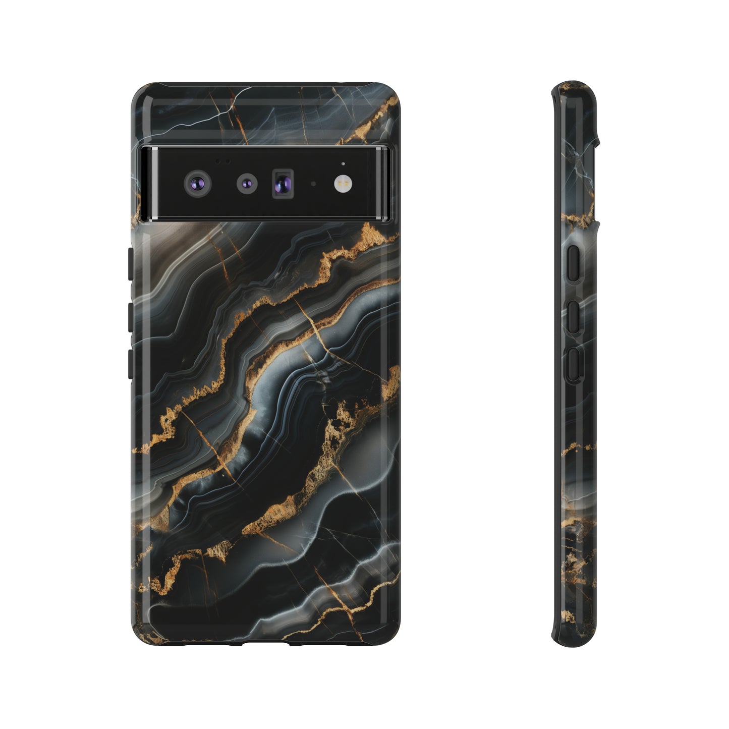 Black Marble Phone Cases