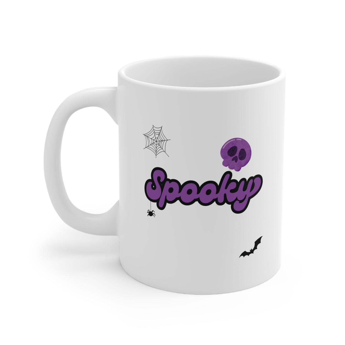 Mug with Spooky Cartoon Design