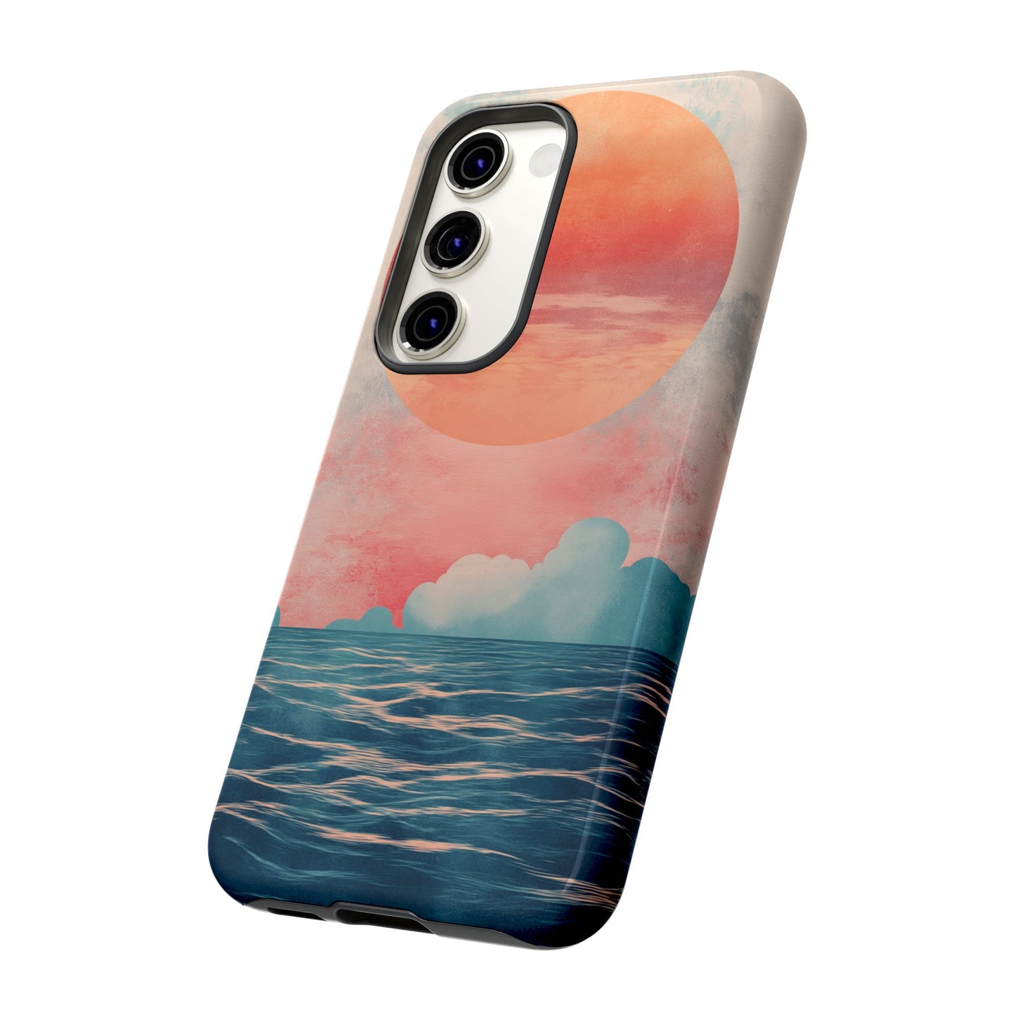 Abstract Sunset & Ocean Phone Cases