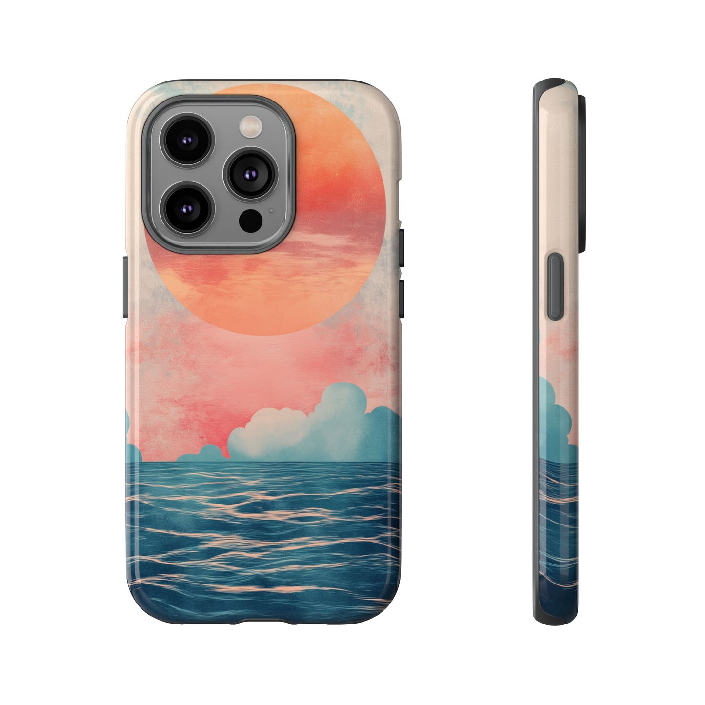 Abstract Sunset & Ocean Phone Cases