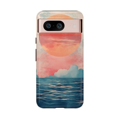 Abstract Sunset & Ocean Phone Cases