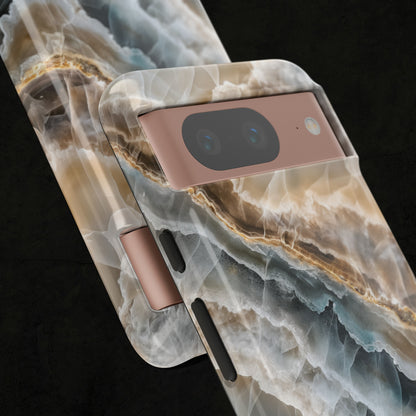 White Onyx Marble Printed Phone Cases