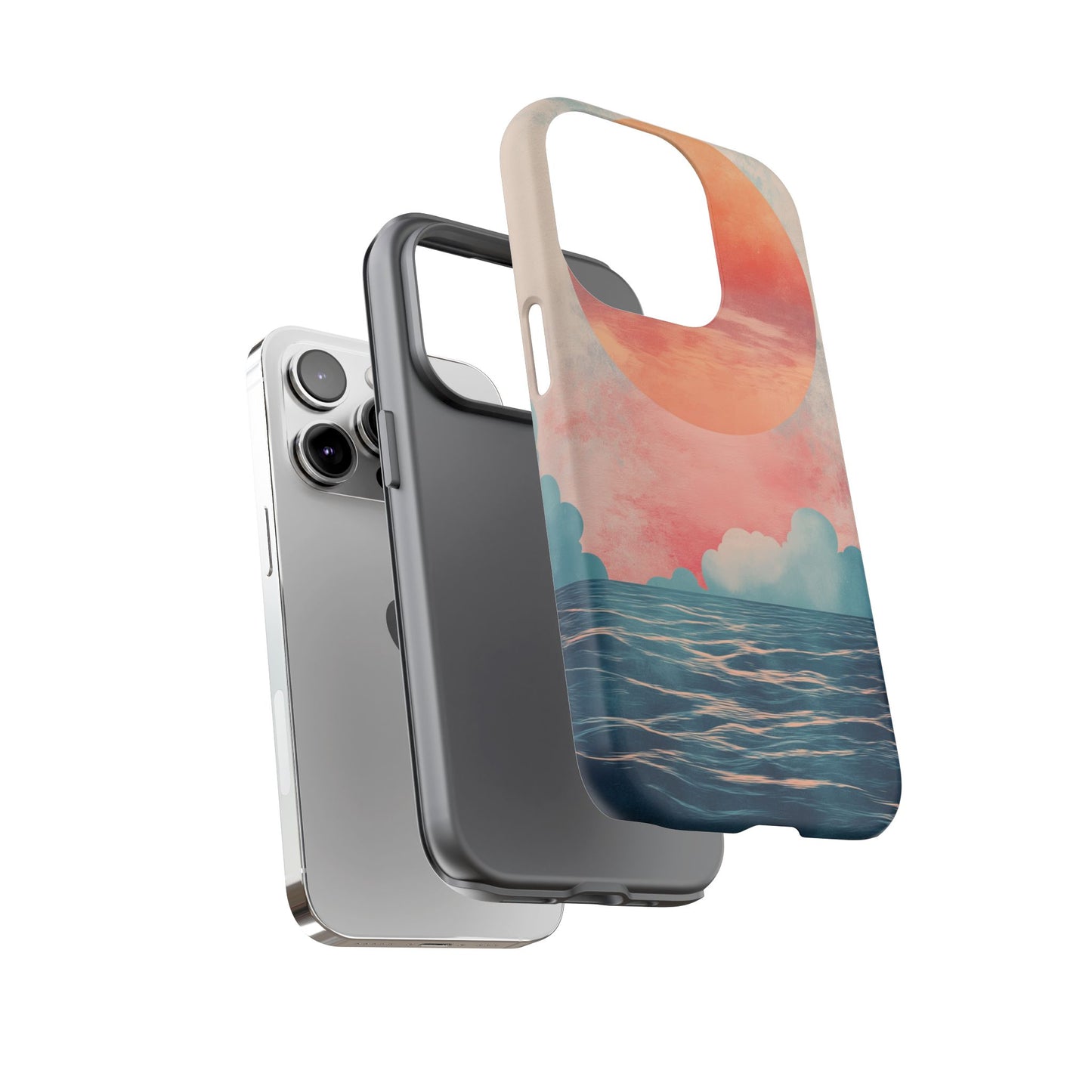 Abstract Sunset & Ocean Phone Cases