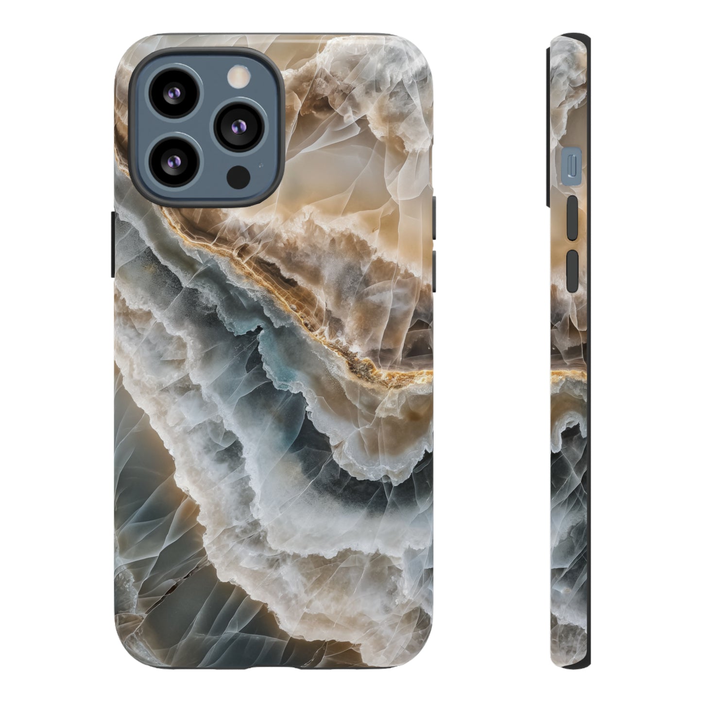 White Onyx Marble Printed Phone Cases