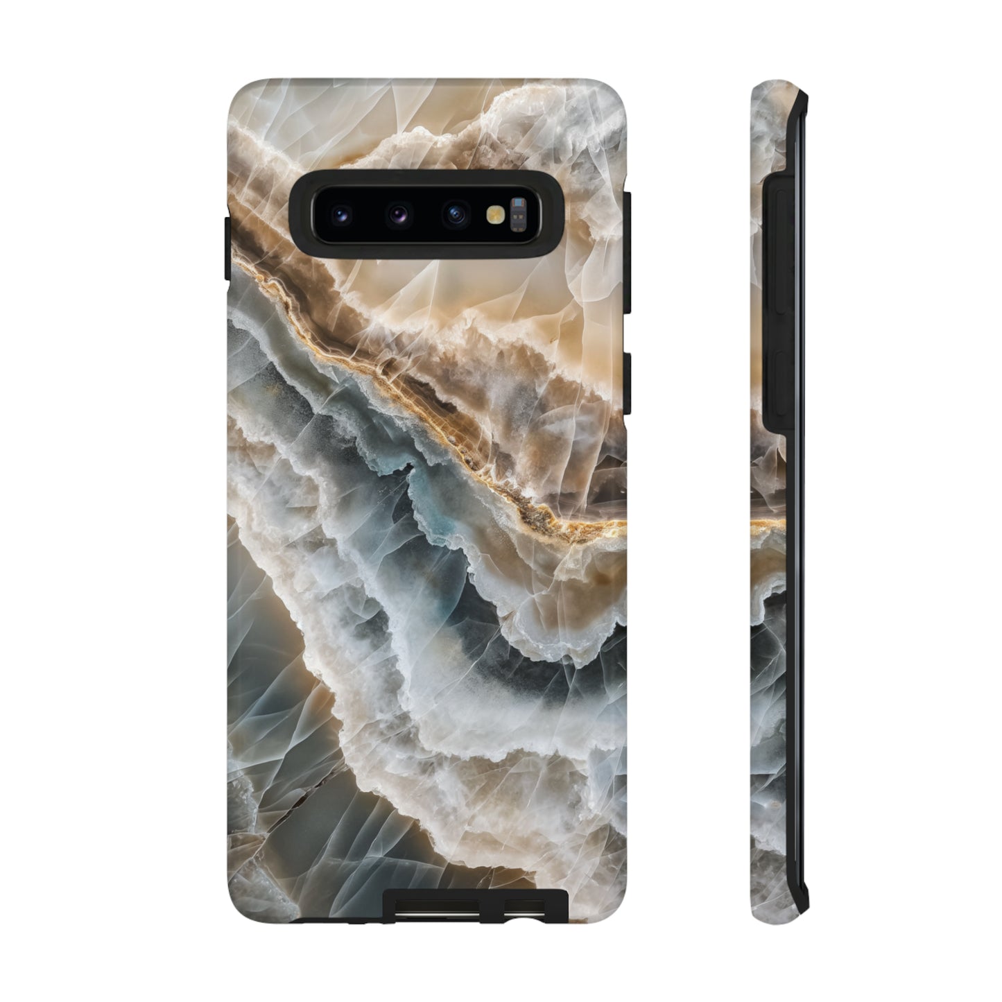 White Onyx Marble Printed Phone Cases