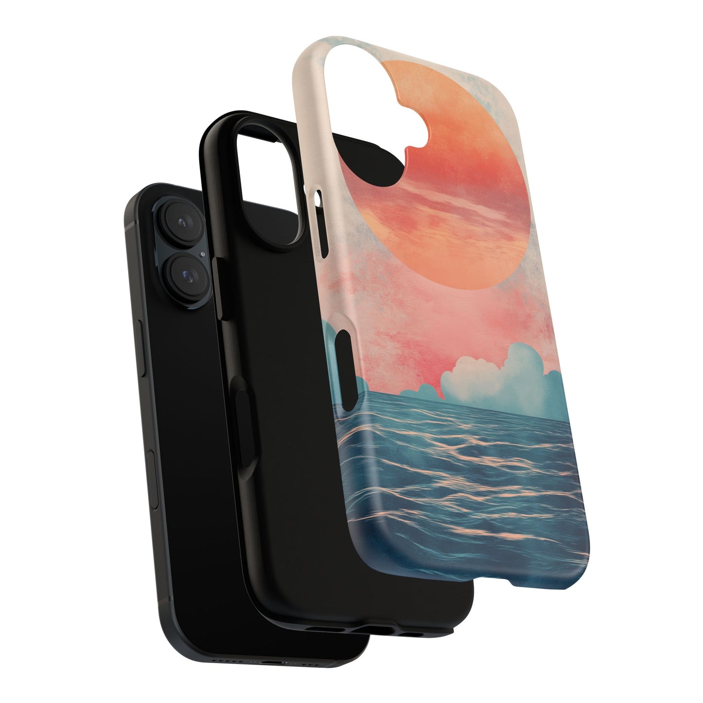 Abstract Sunset & Ocean Phone Cases