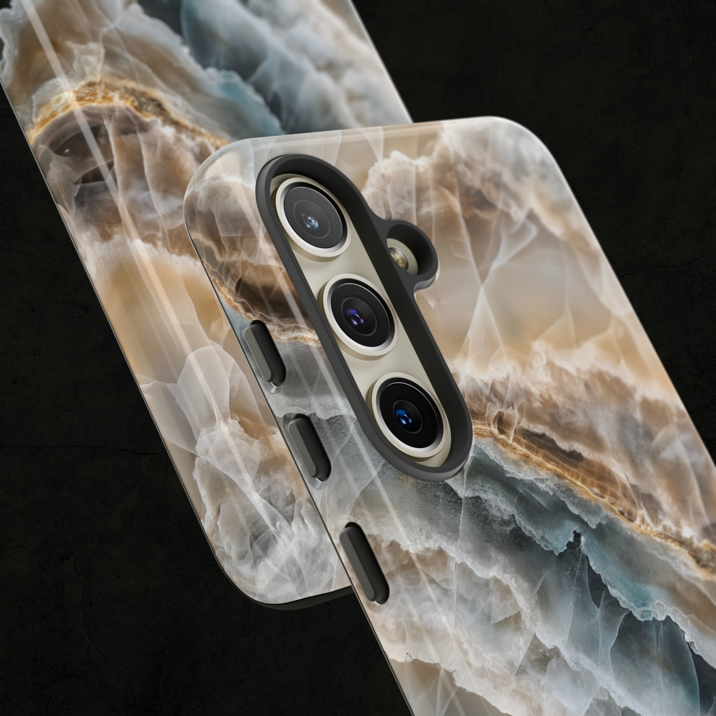 White Onyx Marble Printed Phone Cases