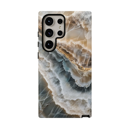 White Onyx Marble Printed Phone Cases