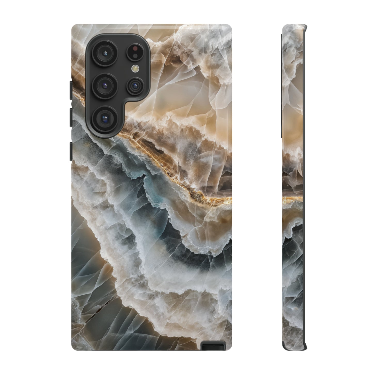 White Onyx Marble Printed Phone Cases