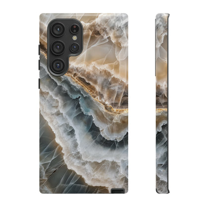 White Onyx Marble Printed Phone Cases