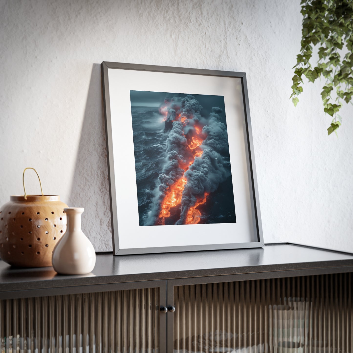 Wall Art, Volcanic eruption in Ocean