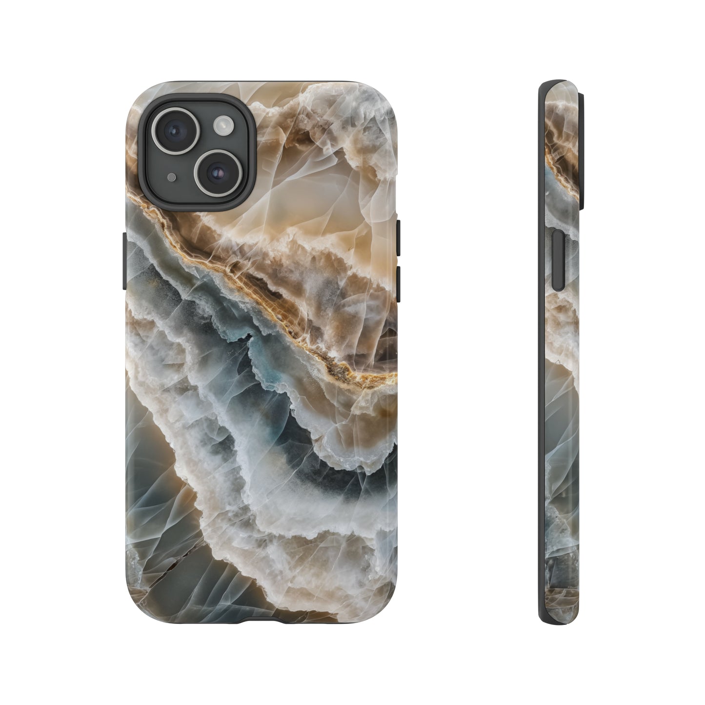 White Onyx Marble Printed Phone Cases