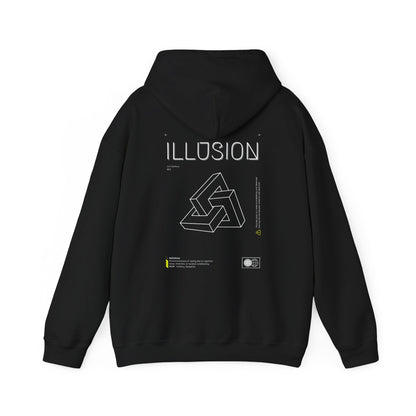 ILLUSION - Heavy Hooded Sweatshirt